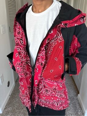 MNML Red Bandana Jacket